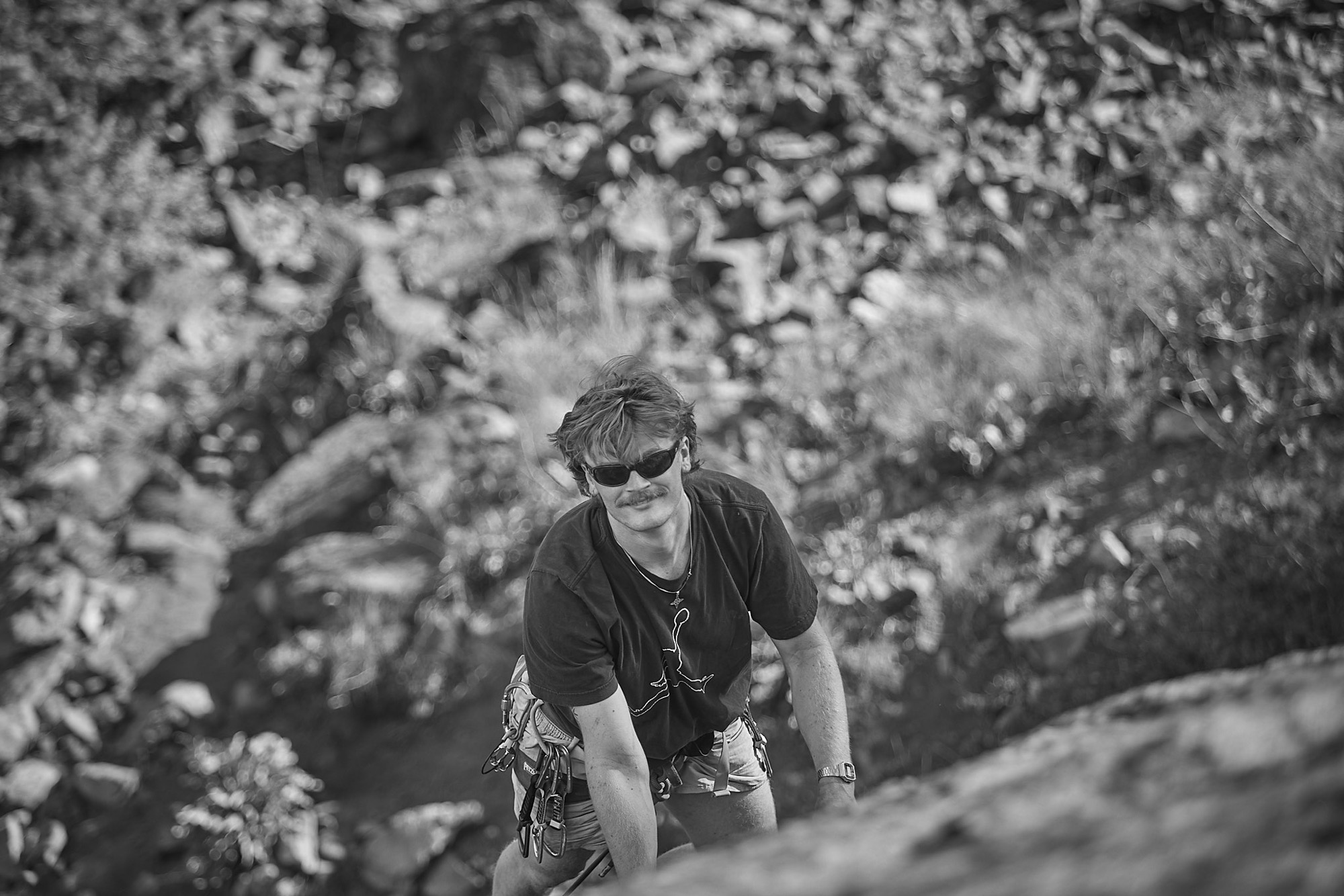 Rock Climbing Black & White - Image 6